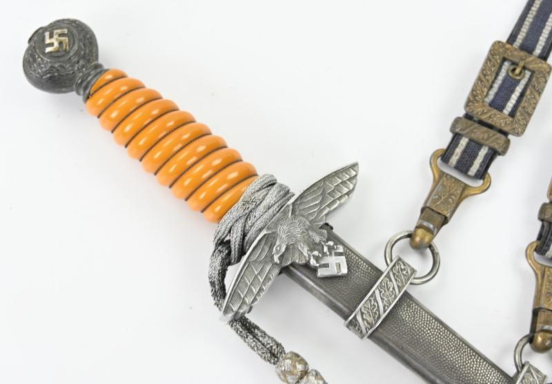 German LW Dagger and Hanger Gold plated