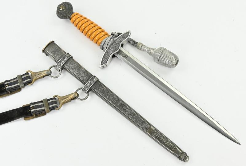 German LW Dagger and Hanger Gold plated