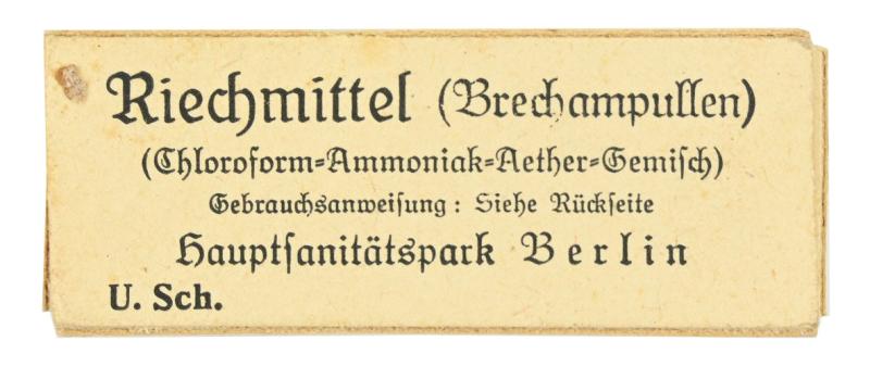 German Third Reich Medical 'Riechmittel' in box