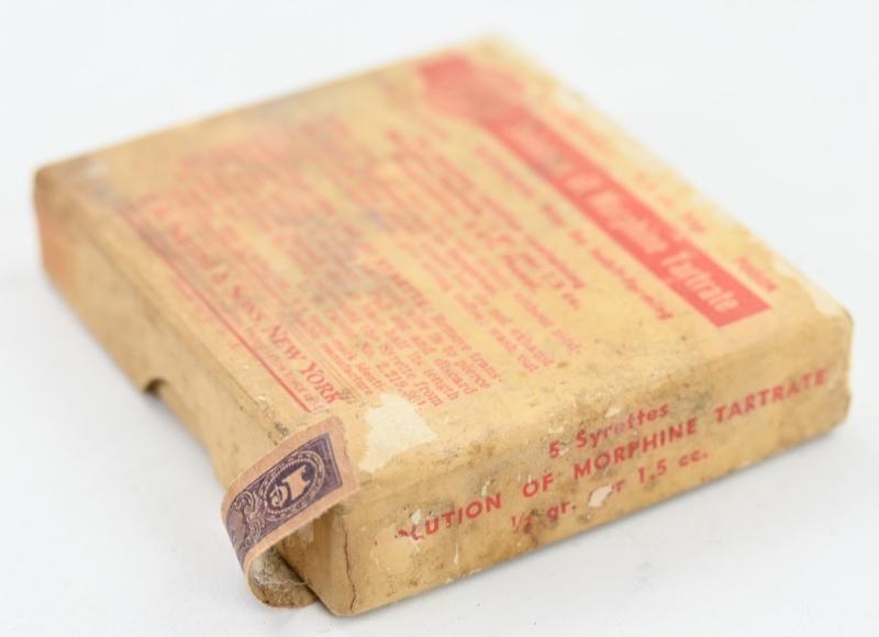 US WW2 Empty Medical Morphine Tartrate Box