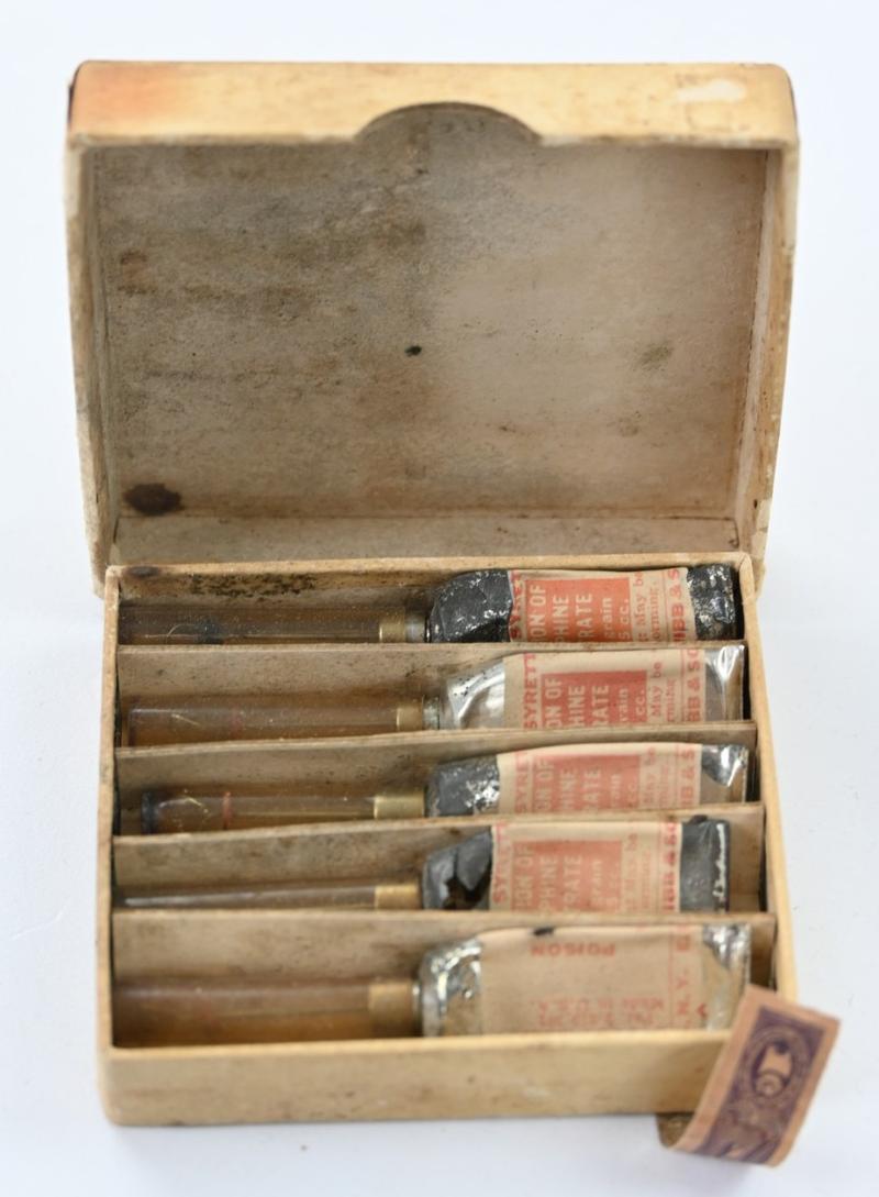 US WW2 Empty Medical Morphine Tartrate Box