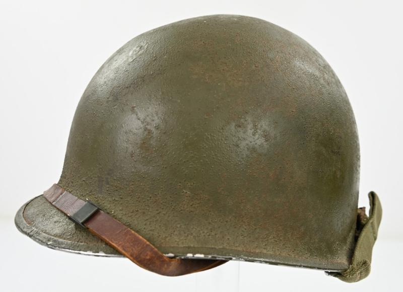 US WW2 Named M1 Combat Helmet 'Norman R. Frost'