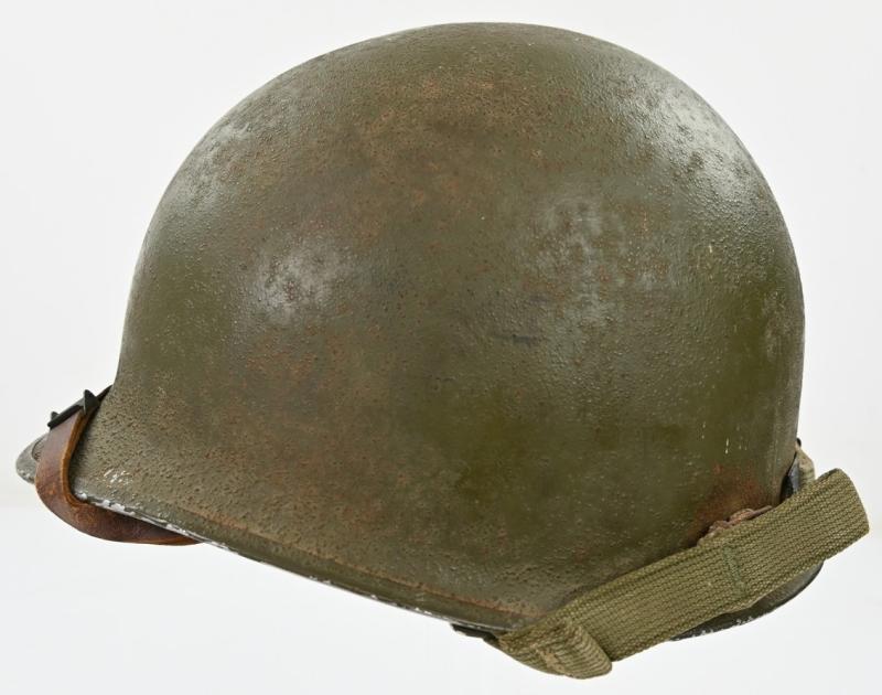 US WW2 Named M1 Combat Helmet 'Norman R. Frost'