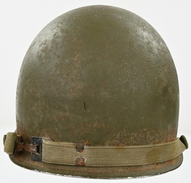 US WW2 Named M1 Combat Helmet 'Norman R. Frost'