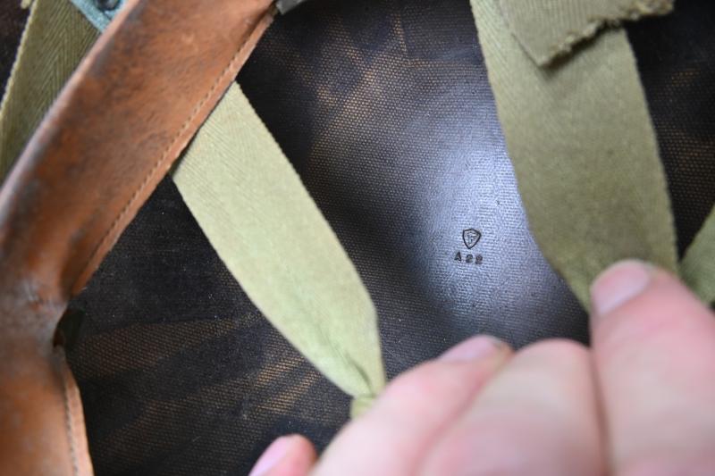 US WW2 Named M1 Combat Helmet 'Norman R. Frost'