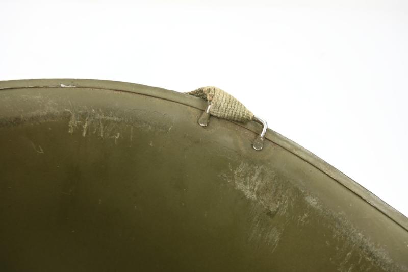 US WW2 Named M1 Combat Helmet 'Norman R. Frost'