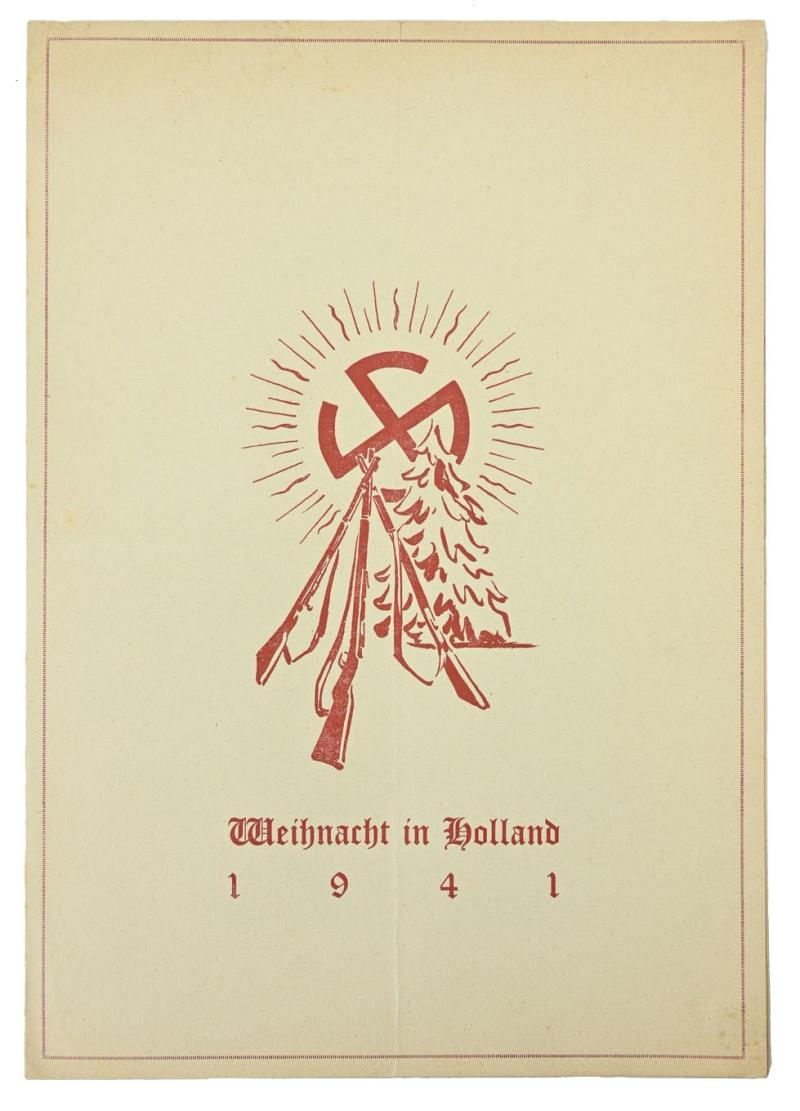 German WH Christmas Program 1941 Holland