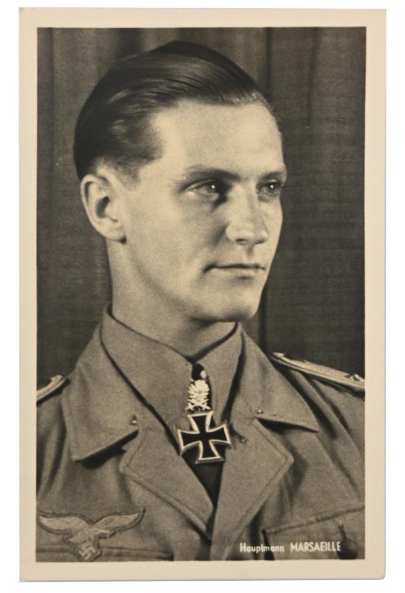 German LW Portrait Picture ''Hans-Joachim Marseille'.