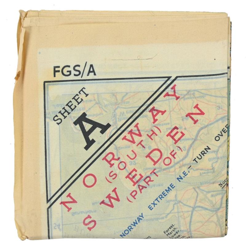 USAAF WW2 Pilot Escape Map FGS A&B Sheet A/E