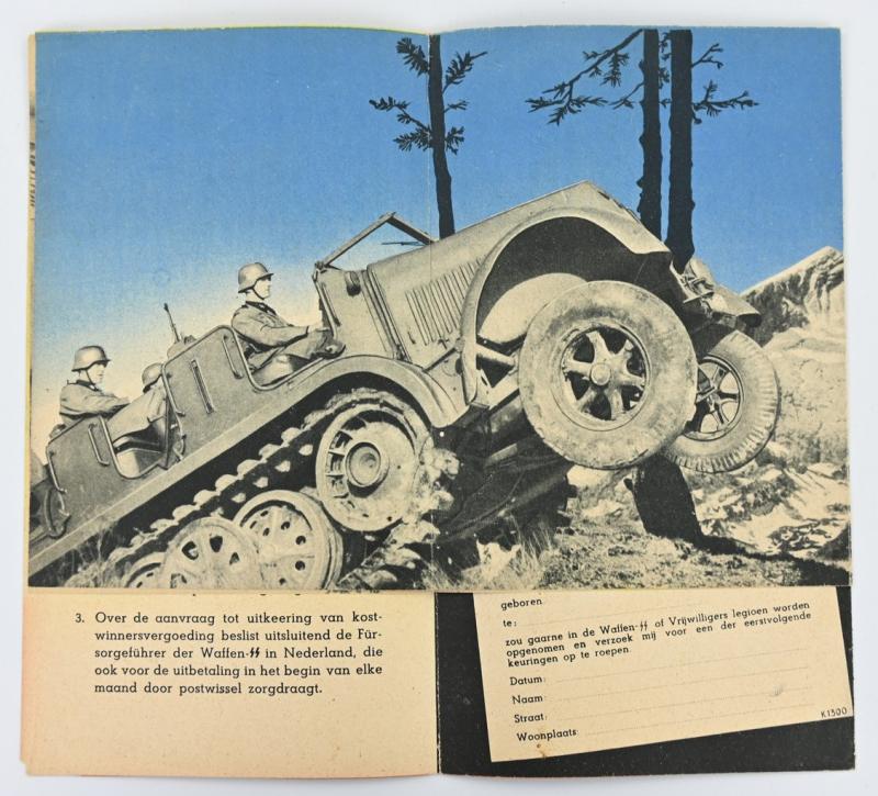 German Dutch Waffen-SS Recruitment Flyer