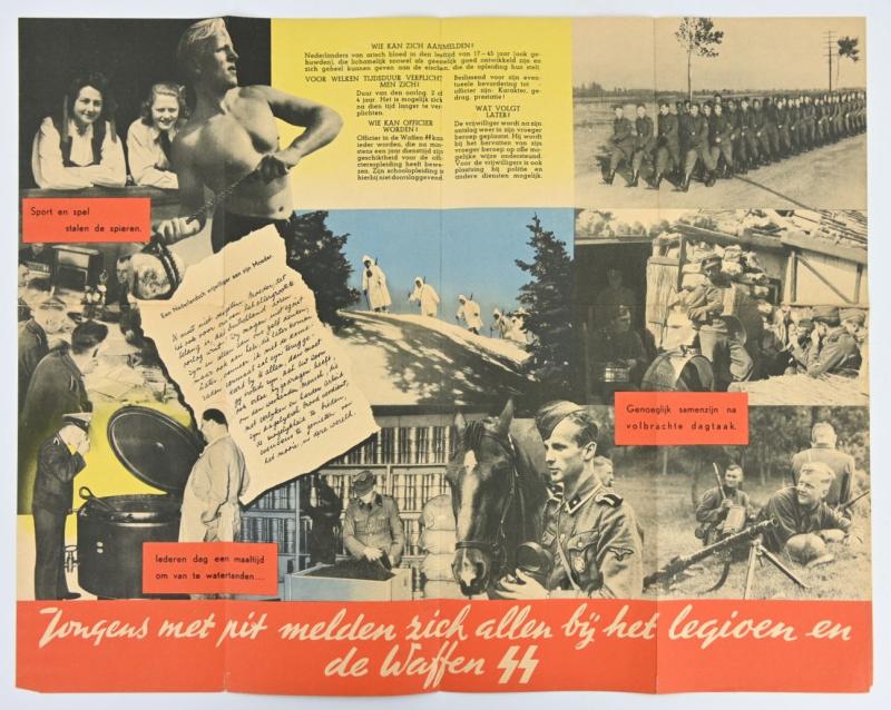 German Dutch Waffen-SS Recruitment Flyer