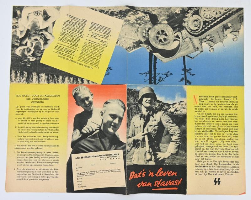 German Dutch Waffen-SS Recruitment Flyer