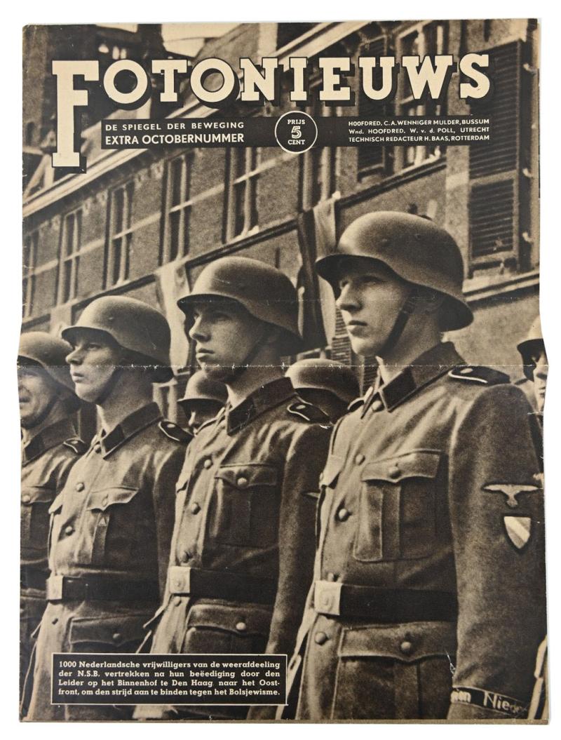 Dutch NSB 'Fotonieuws' Magazine Dutch SS Deployment