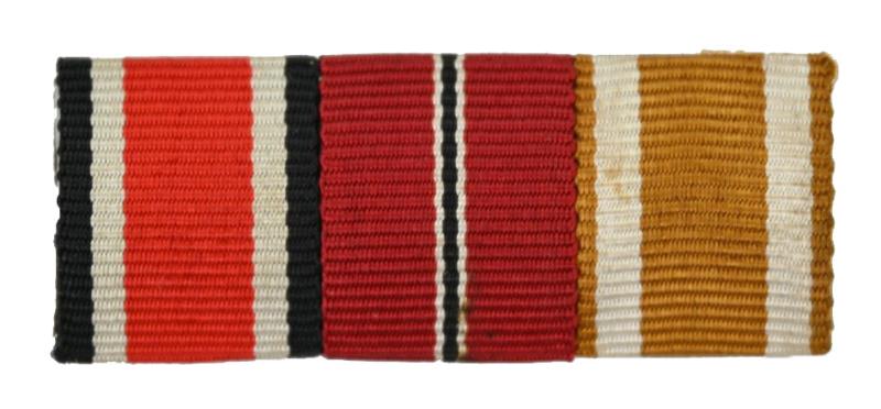 German WH 3-Piece Medal Ribbonbar