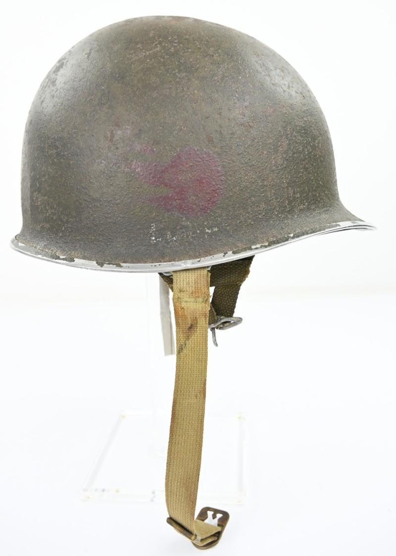 US WW2 Published 82nd Airborne Division 508th Parachute Infantry Regiment Combat Helmet