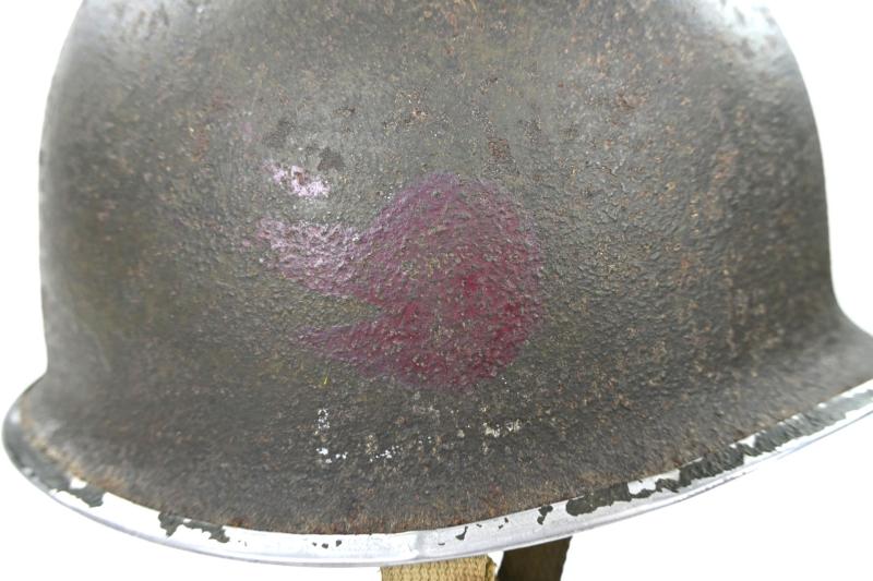US WW2 Published 82nd Airborne Division 508th Parachute Infantry Regiment Combat Helmet