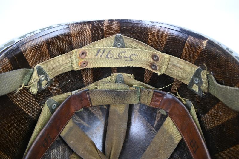 US WW2 Published 82nd Airborne Division 508th Parachute Infantry Regiment Combat Helmet