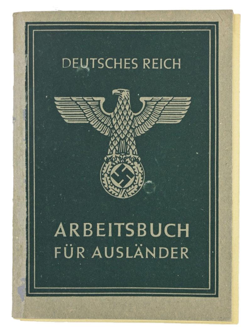 German Third Reich Foreigner (Dutch) Workers Pass