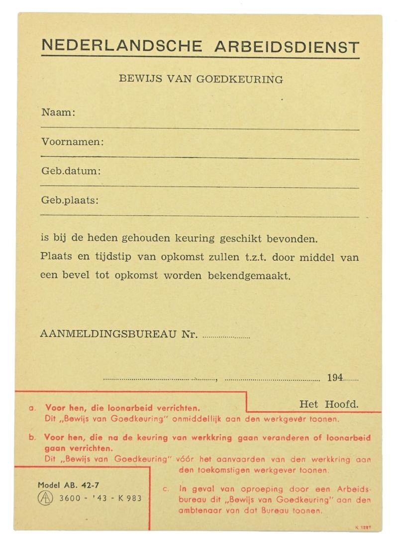 Dutch NAD Member Application Form