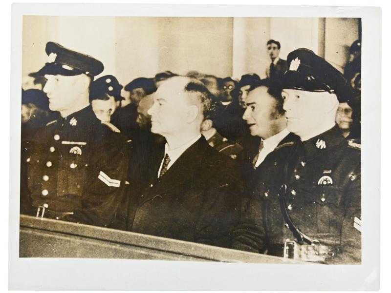 Dutch Press Photo 'NSB Leader Mussert on Trail'