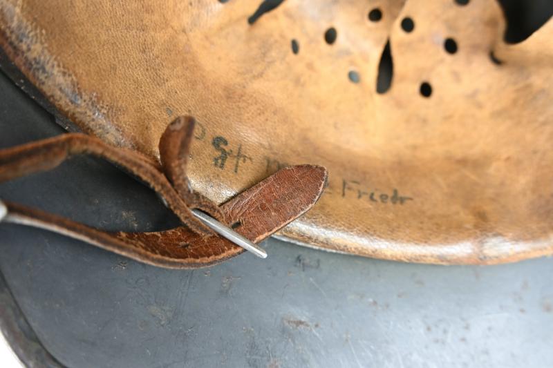 German LW M35 Ex DD Camo Combat Helmet