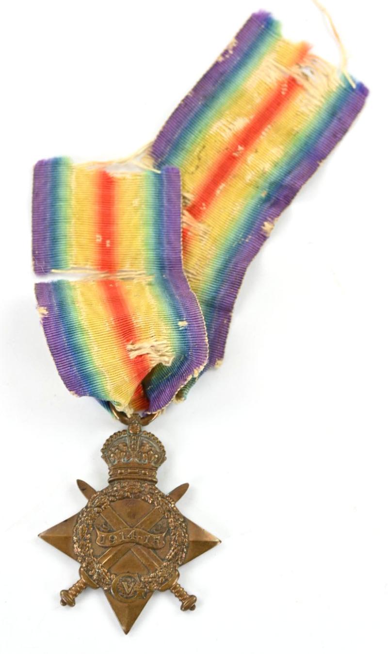 British WW1 Hampshire Regiment 1914-1914 Star PTE J. Churcher