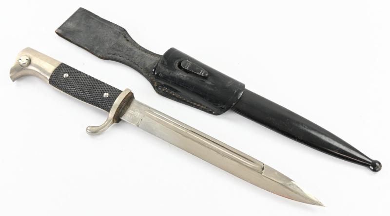 German WH Short K98 Parade Dress Bayonet with Frog