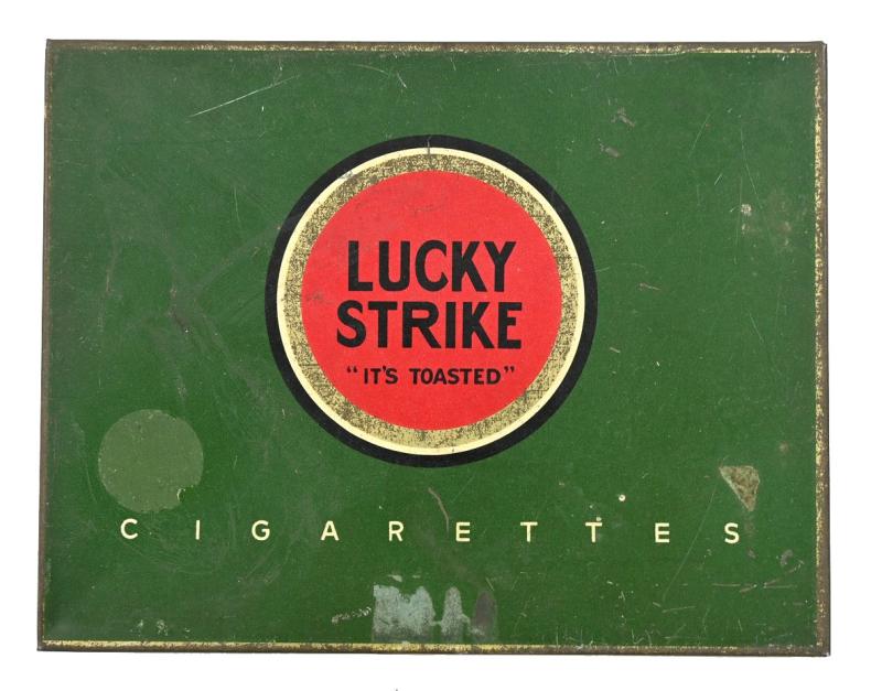 US WW2 period Lucky Strike Cigarets Tin Can