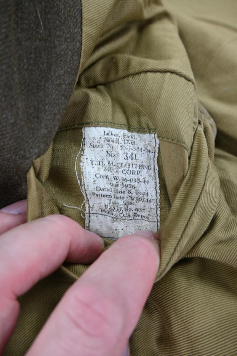 US WW2 5th Army Grouping 'Pvt B.J. Mutzenberger'