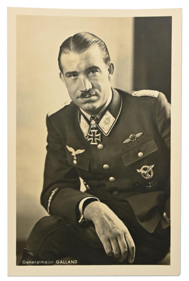 German Portrait Picture 'Generalmajor Galland'