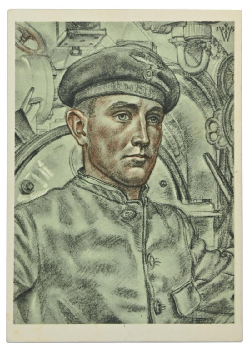 German KM Postcard 'Torpedomaat'