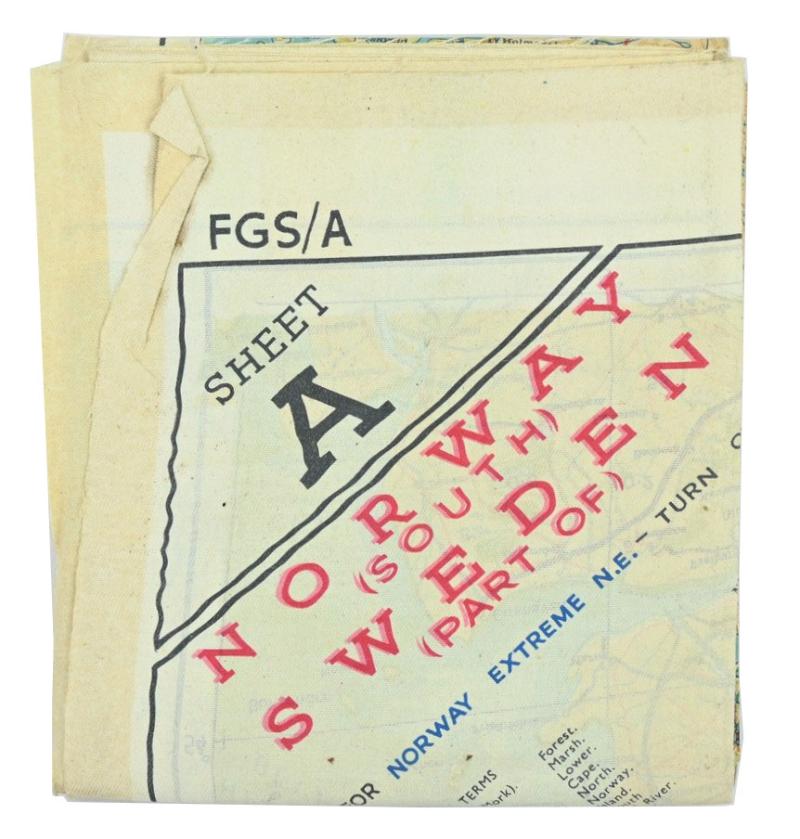 USAAF WW2 Pilot Escape Map FGS A&B Sheet A/E