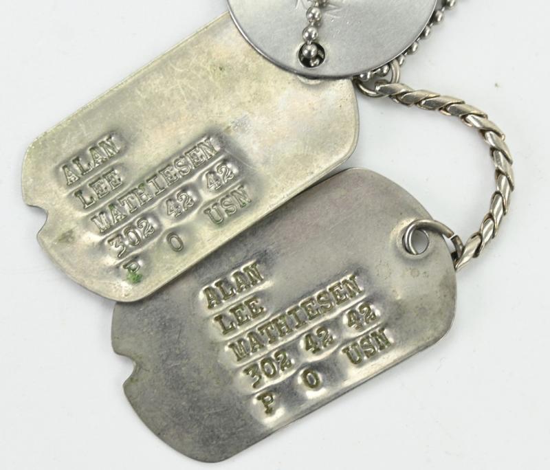 USN/USMC Dog-tag set 'Alan L. Mathiesen'