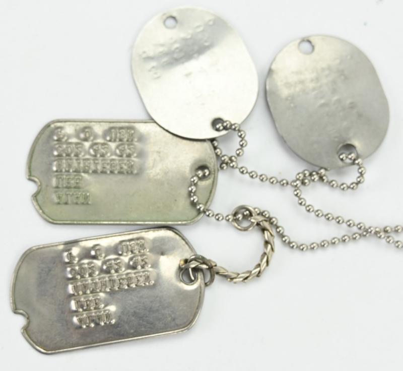 USN/USMC Dog-tag set 'Alan L. Mathiesen'