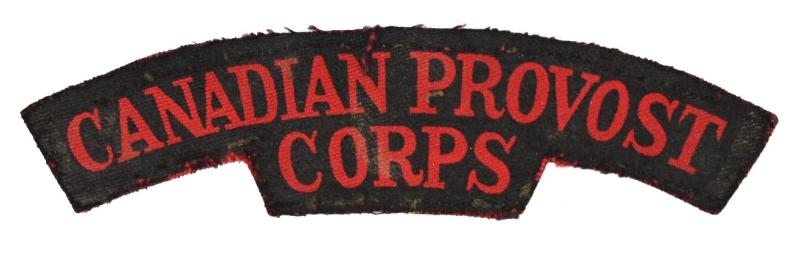 Canadian WW2 Provost Corps Shoulder Flash