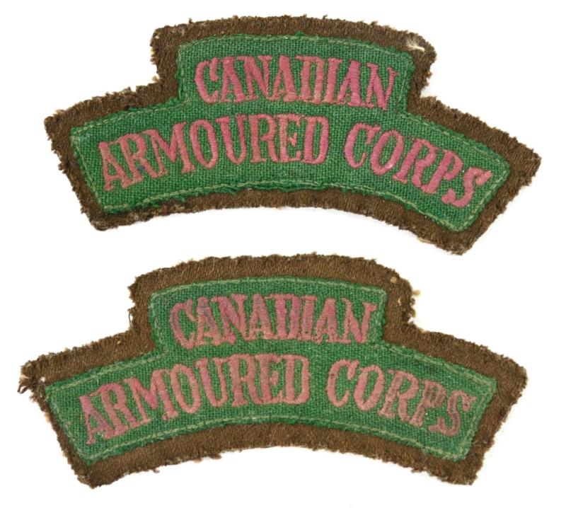 Canadian WW2 Armoured Corps Shoulder Flashes