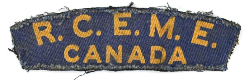 Canadian WW2 R.C.E.M.E. Shoulder Flash