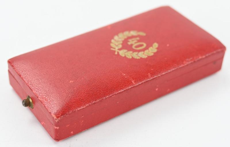 German 40 Years Faithful Service Medal in box