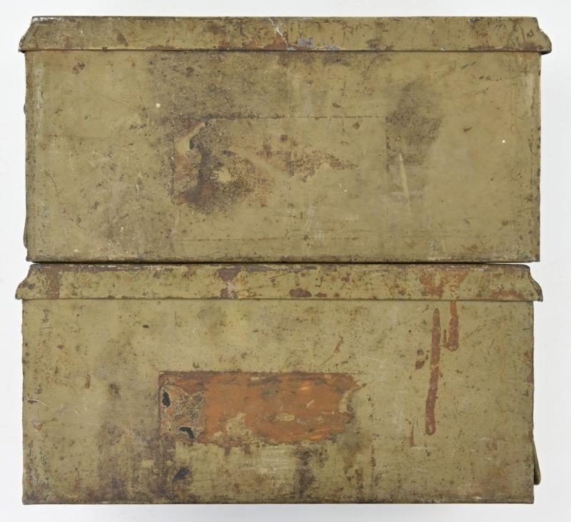 German WH MG 34/42 Camouflaged Ammo Box Set