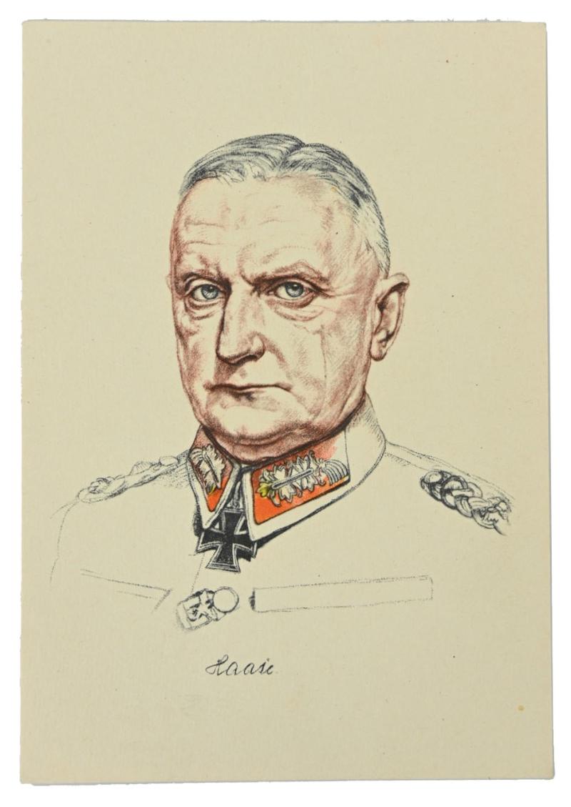 German WH Postcard 'Generaloberst Kurt Haase'