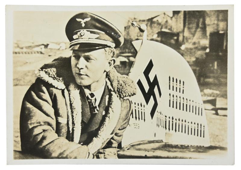 German LW Postcard 'Major Oesau'