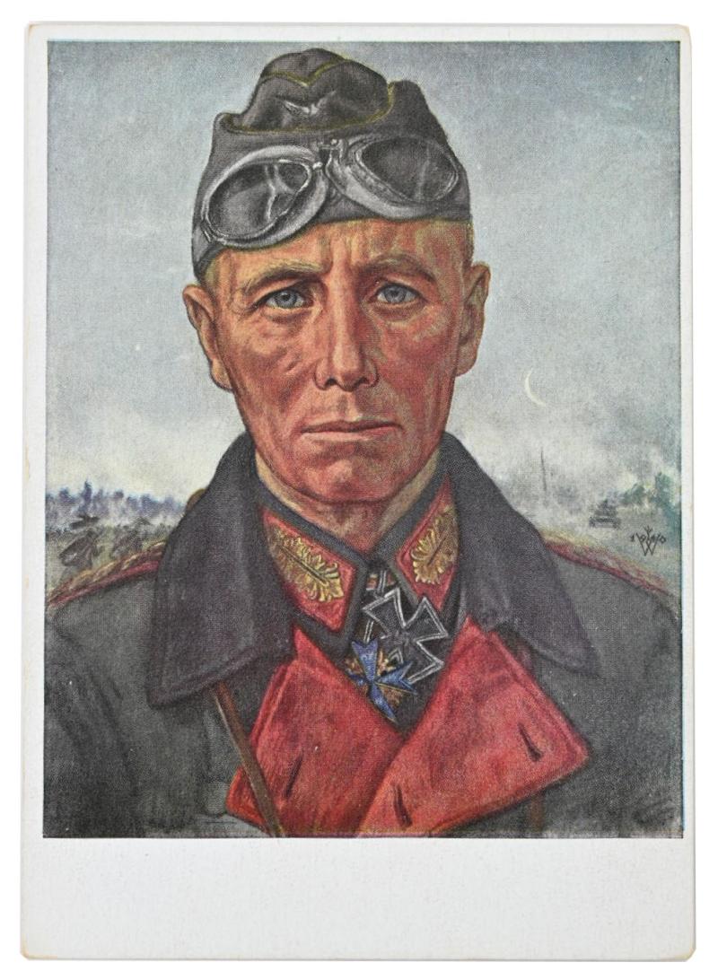 German Postcard of Generaloberst Rommel