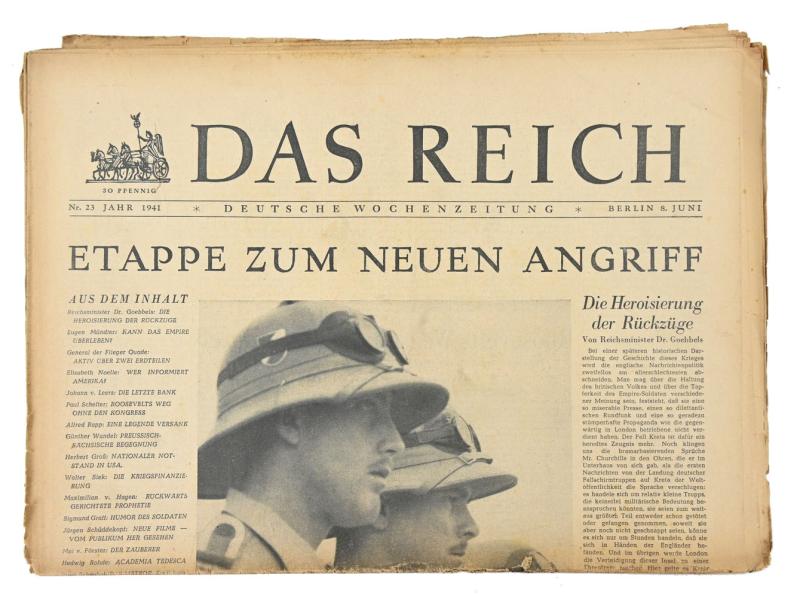 German Newspaper “Das Reich” 8 June 1941
