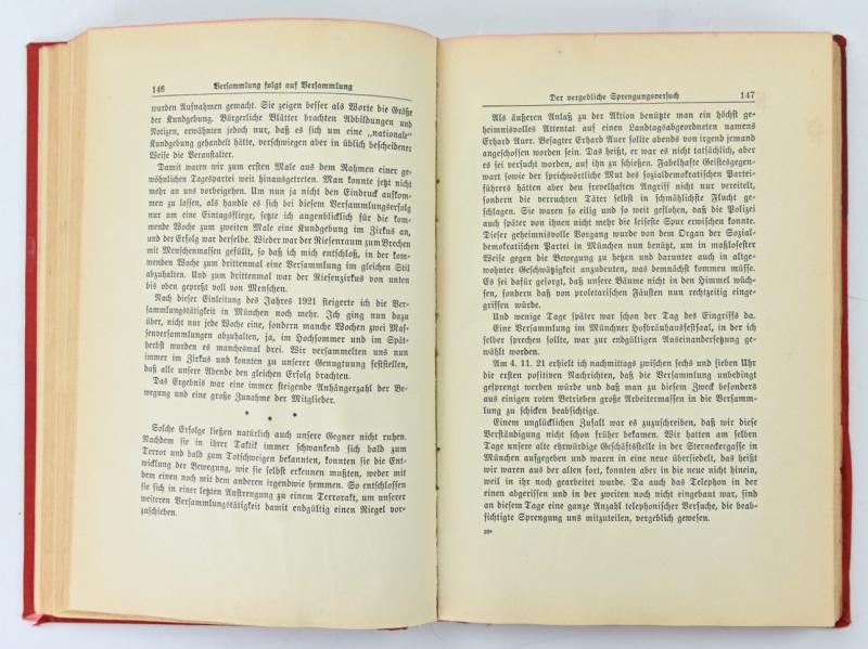 German Adolf Hitler 1927 Edition of 'Mein Kampf'