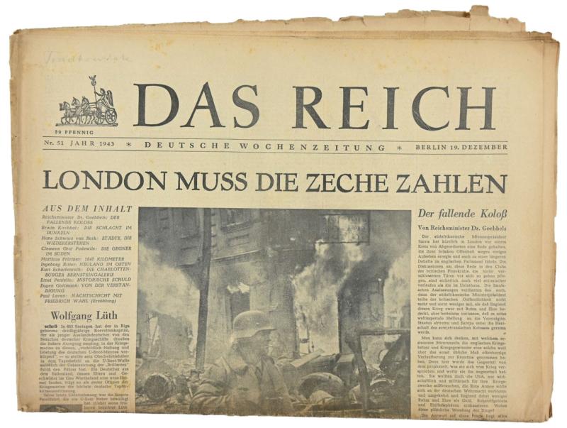 German Newspaper “Das Reich” December 1943