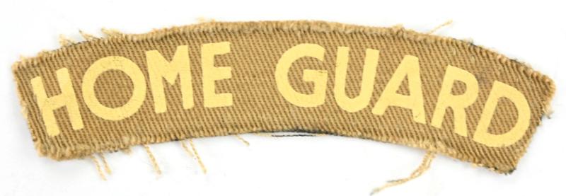 British WW2 Home Guard Printed Shoulder Title