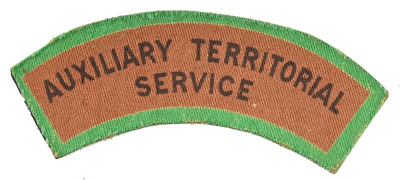 British WW2 ATS Shoulder Title