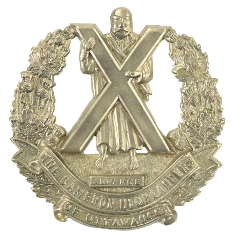 Canadian WW2 Army Cameron Highlanders of Canada Regiment Cap Badge