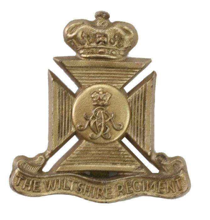 British WW2 Wiltshire Regiment Economy Cap Badge