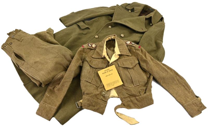 British WW2 RAMC Uniform Grouping 'Lt. J.B. Arthur'